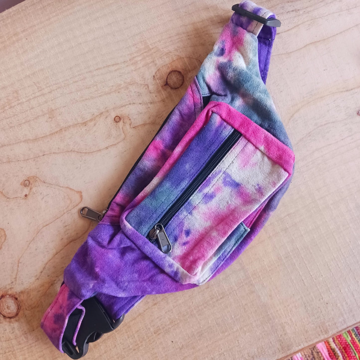 Tie Dye Bum Bag | 3 zipped Compartments