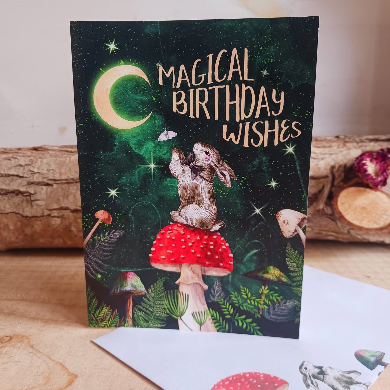 Magical Wishes Happy Birthday Greetings Card