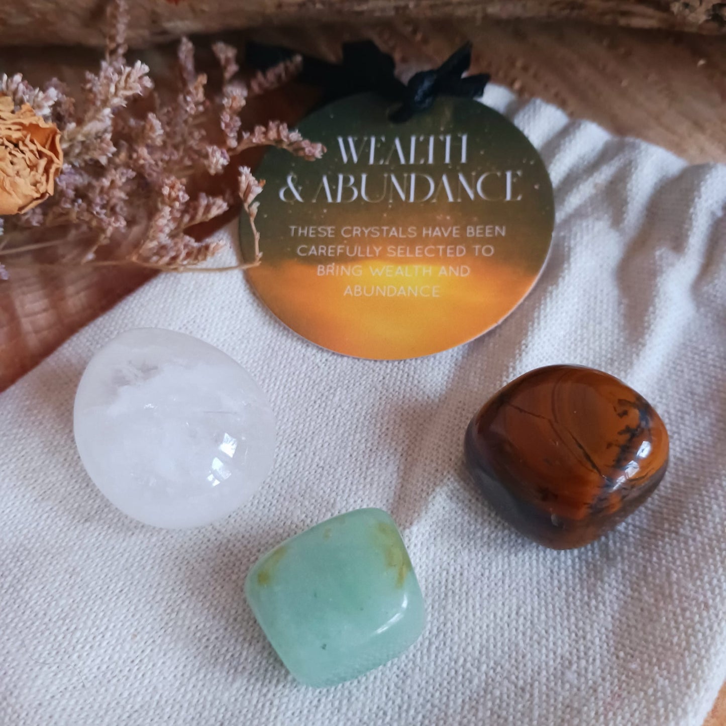 Wealth and Abundance Healing Crystal Set