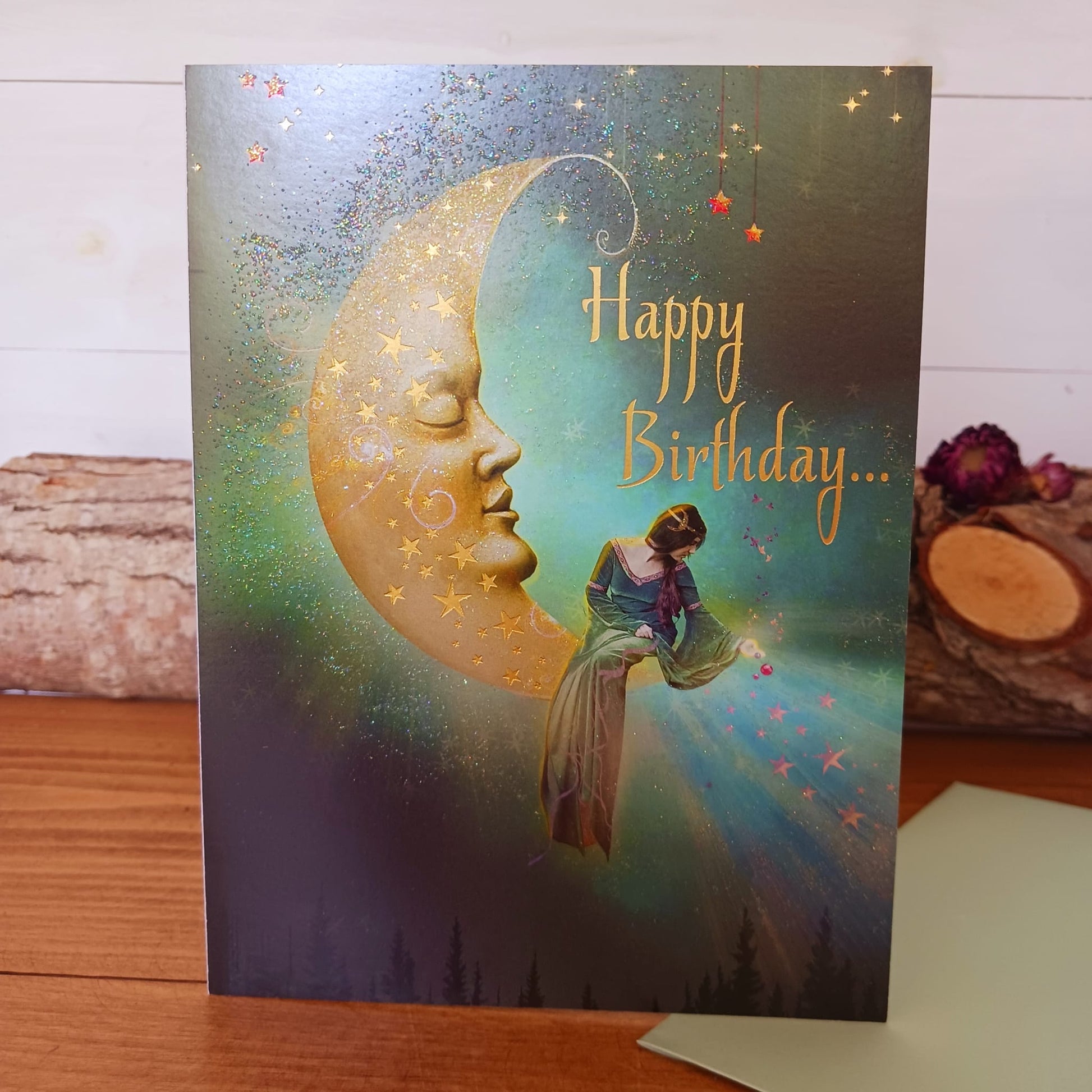 Moon Greetings Card | Birthday