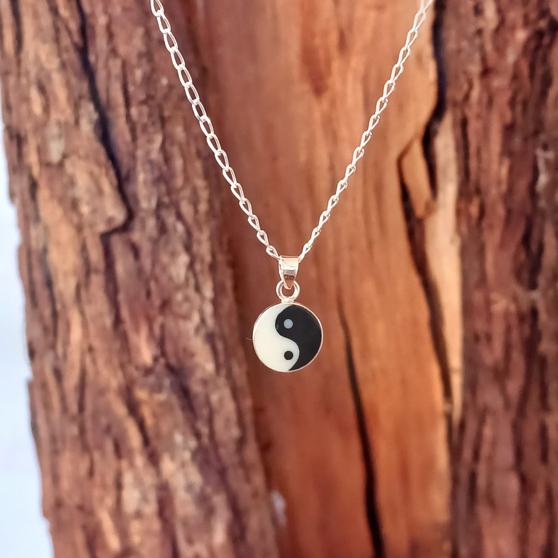 Yin Yang Pendant Necklace | 925 Solid Silver chain