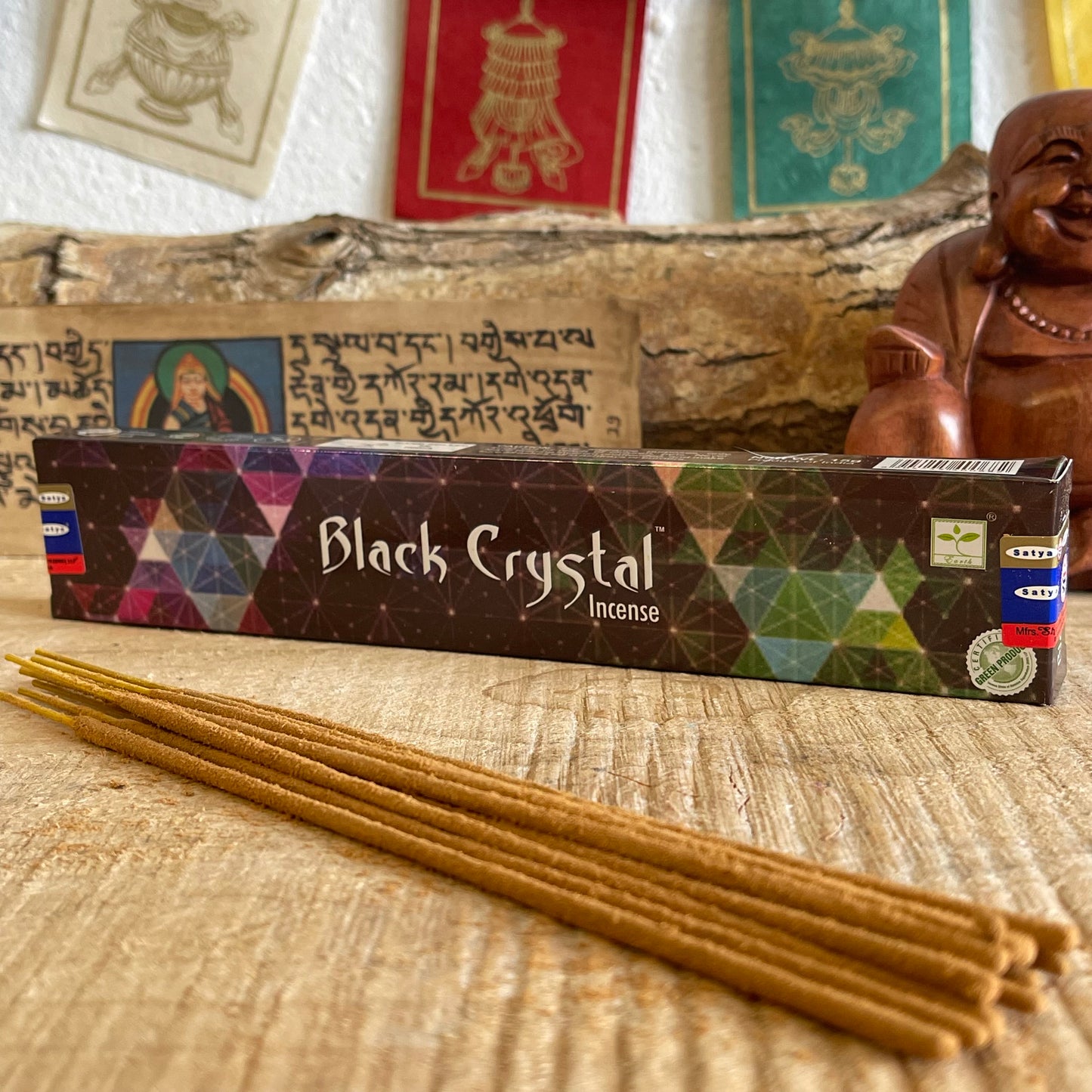 Satya Black Crystal Incense