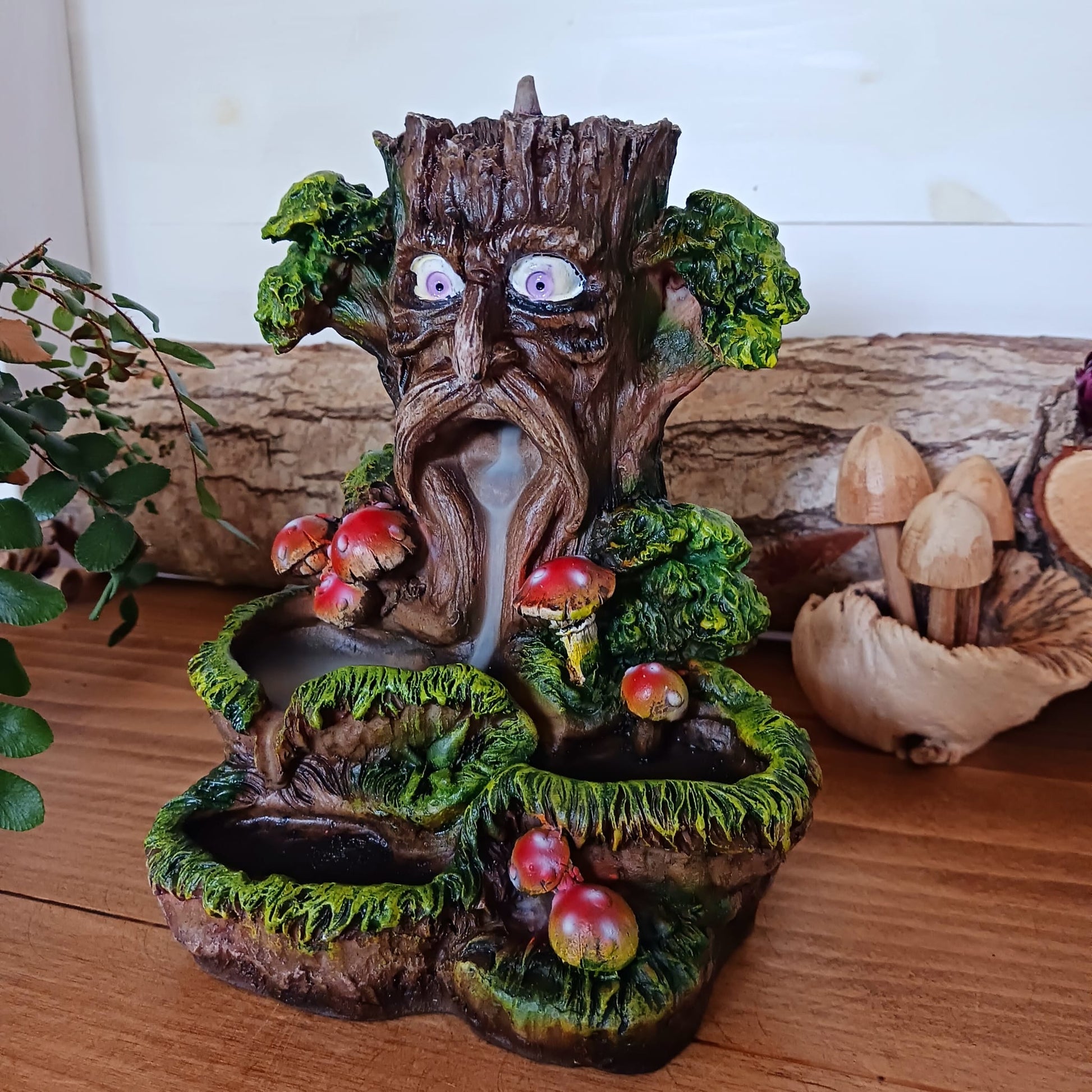 Green Tree Man Backflow Incense Burner