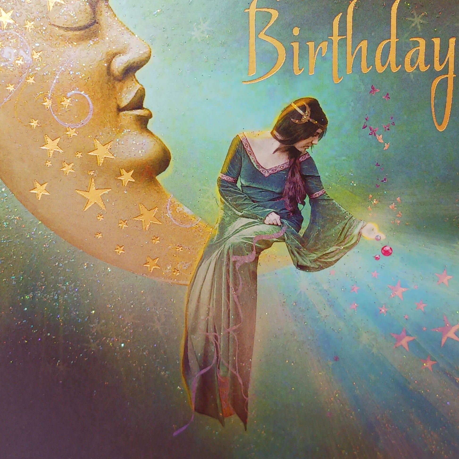 Moon Greetings Card | Birthday