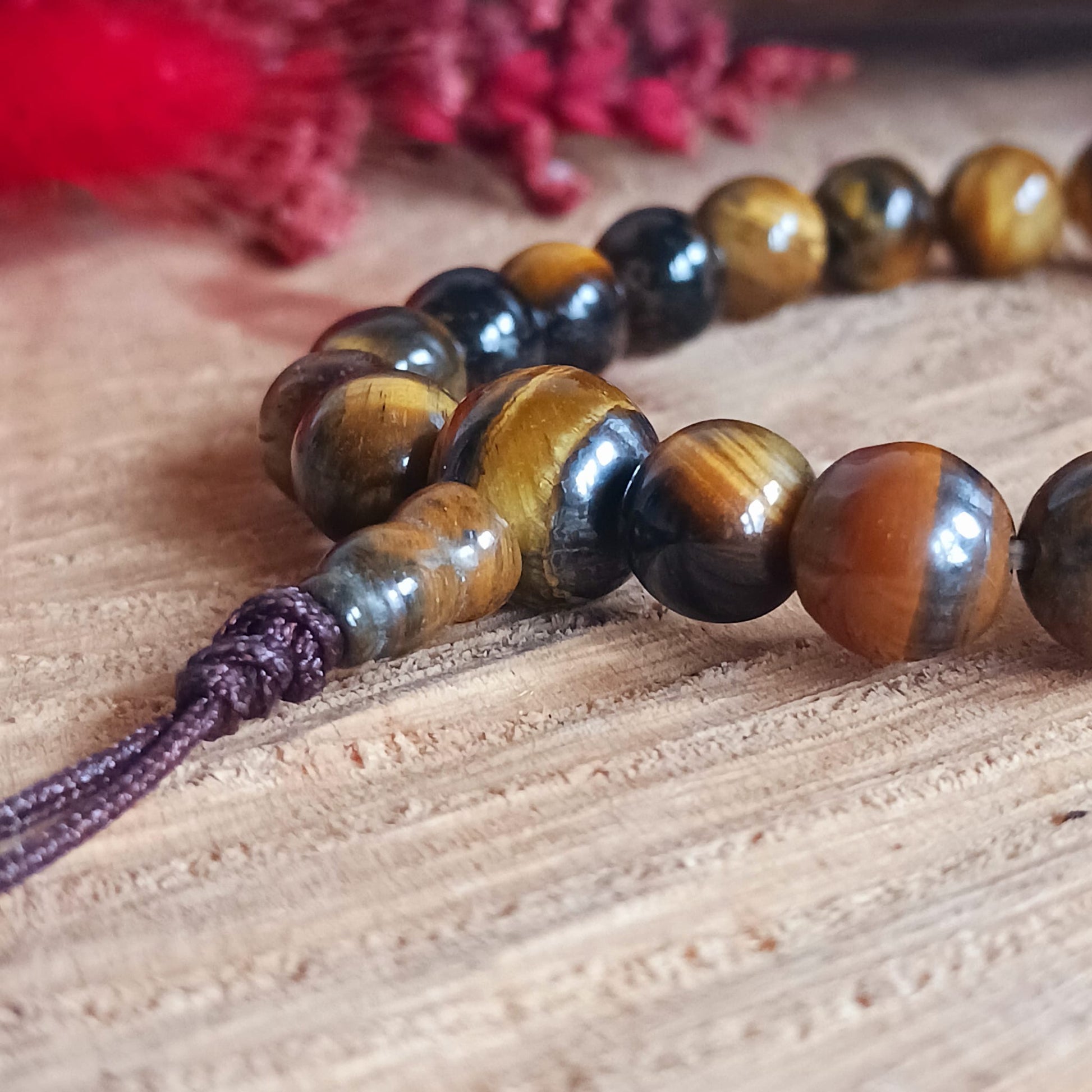 Tigers Eye Japa Wrist Mala | 8mm