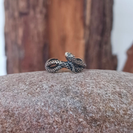 Snake Toe Ring | Solid Silver adjustable Toe Ring