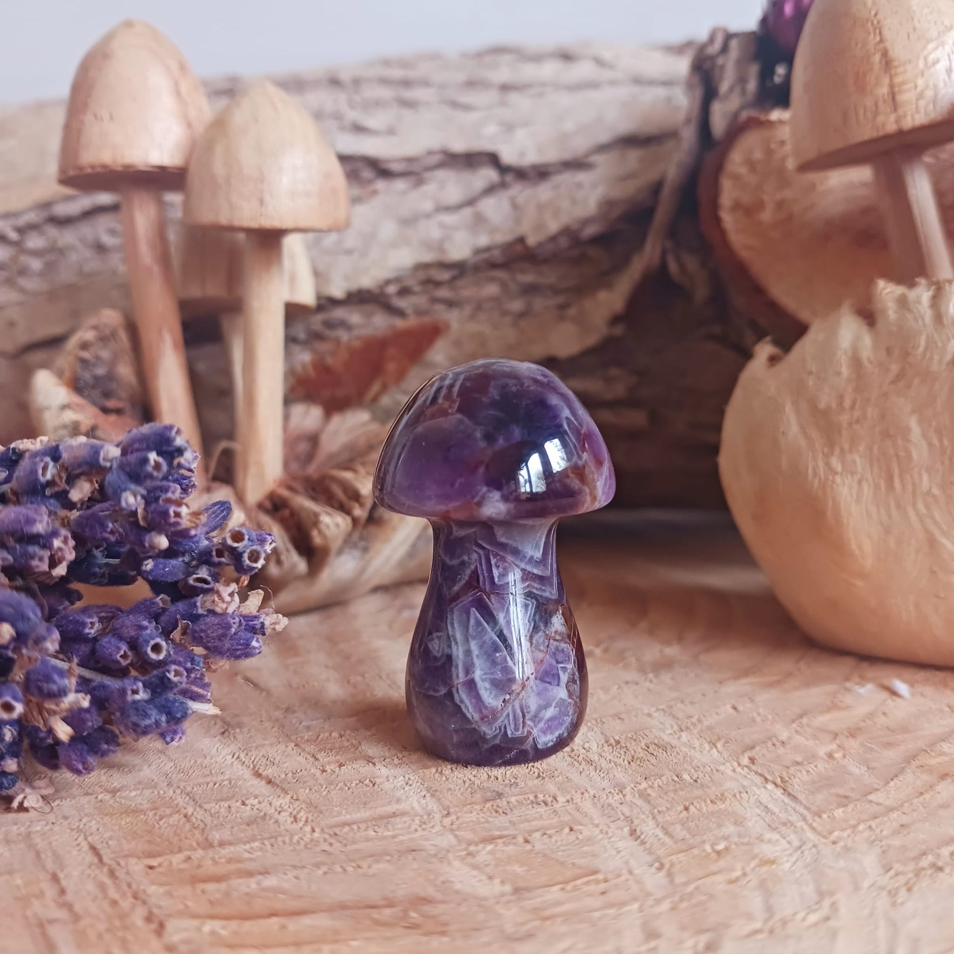 Magical Amethyst Crystal Mushroom