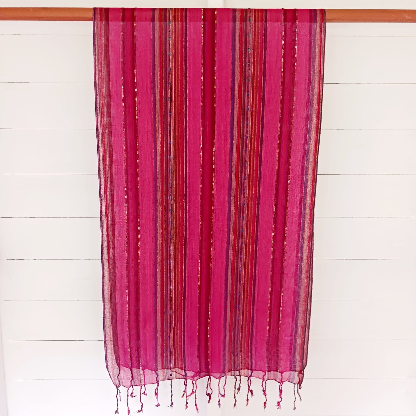 Indian Boho Scarves | Dark Pink