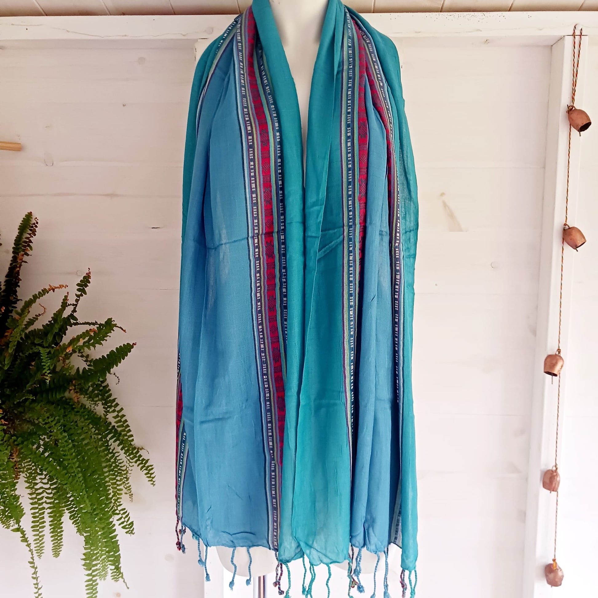 Indian Varanasi Scarves | Blue