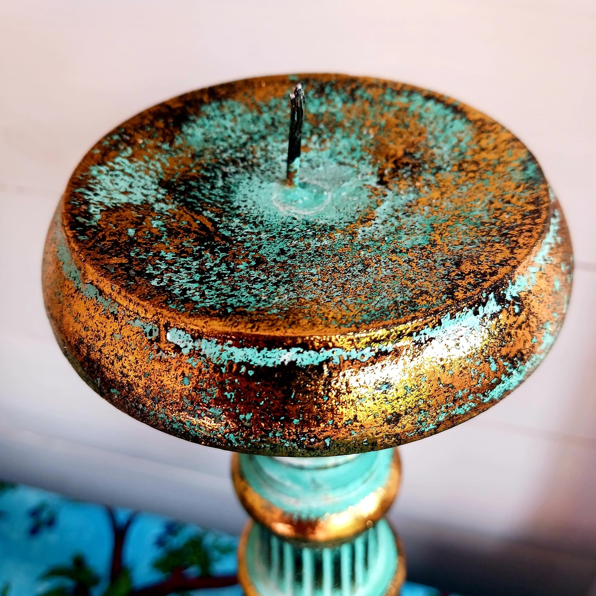 Vintage Candle Holders | Turquoise