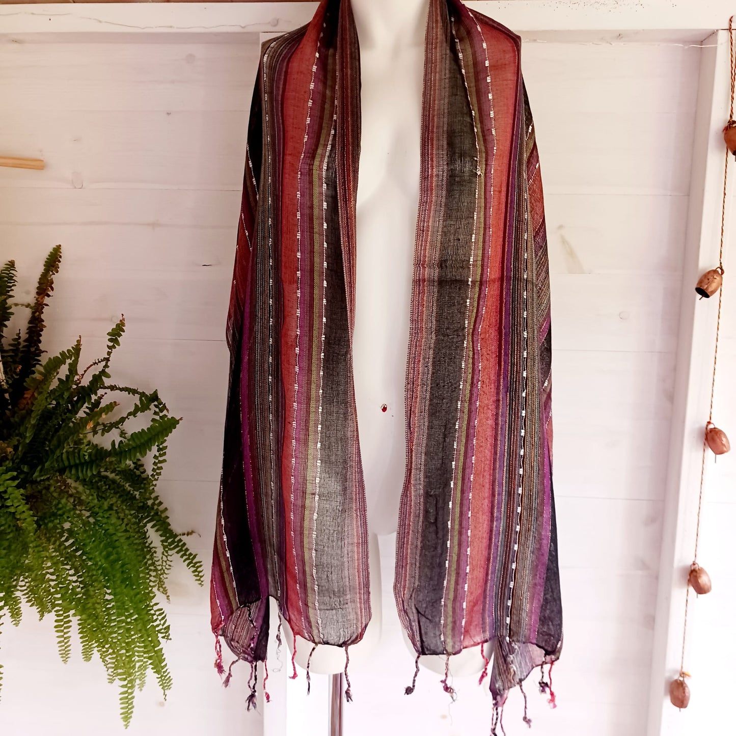 Indian Boho Scarves | Black