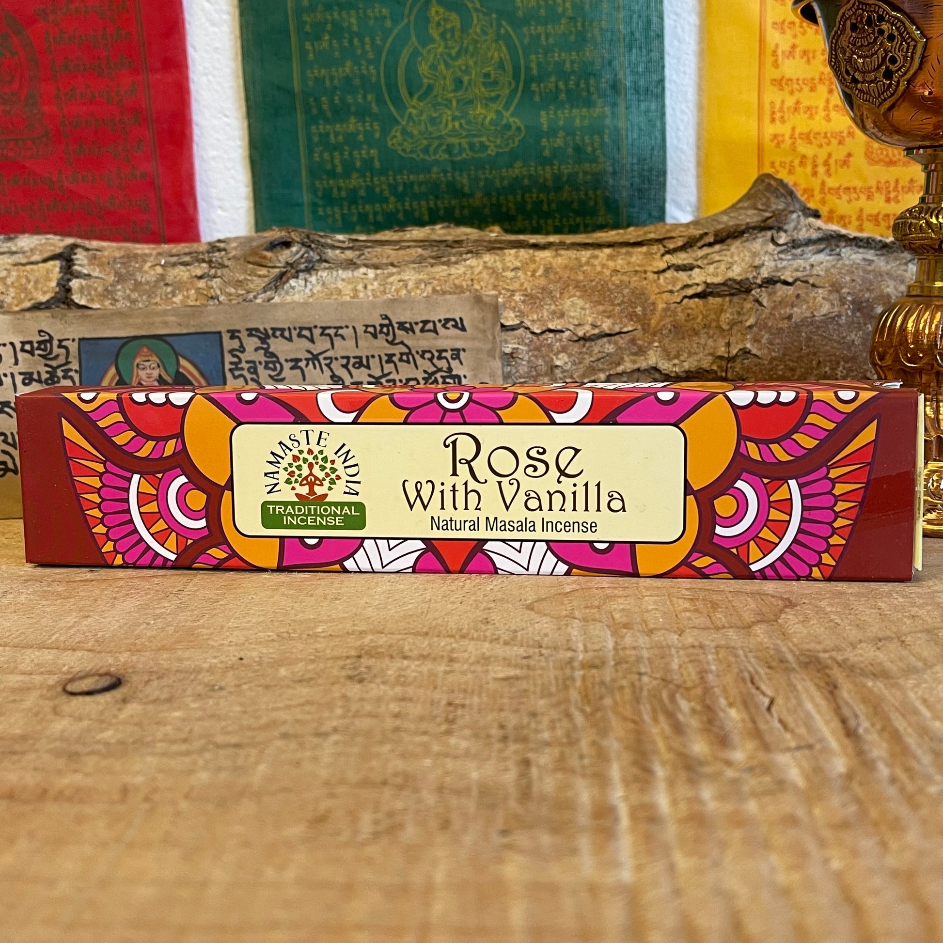 Namaste India Incense  Rose With Vanilla