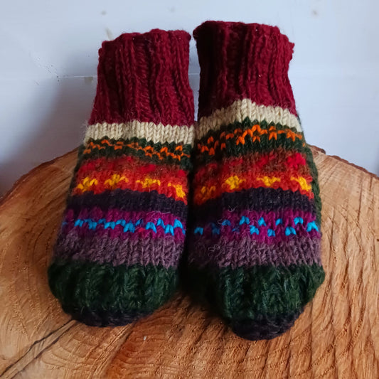 Nepalese Woollen Slipper Socks