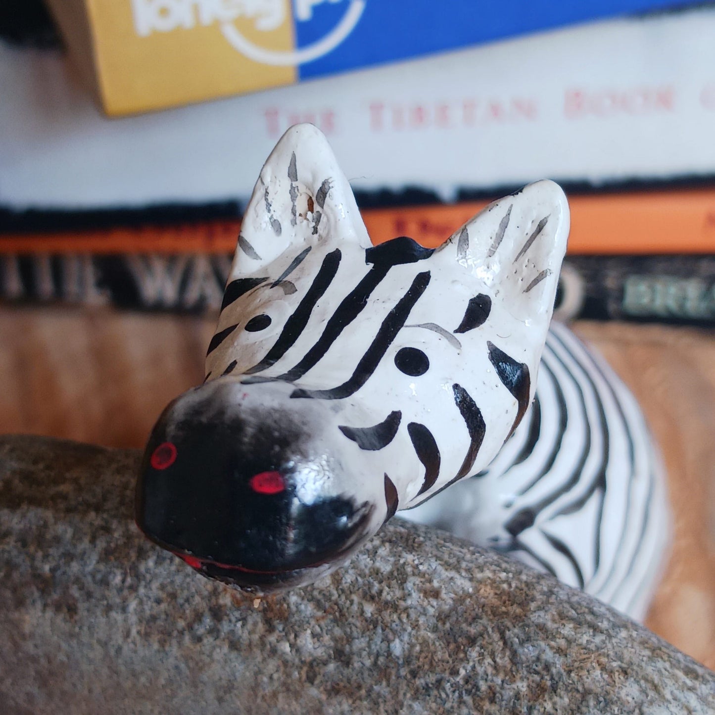 Small Natural Wood Shelf Zebra