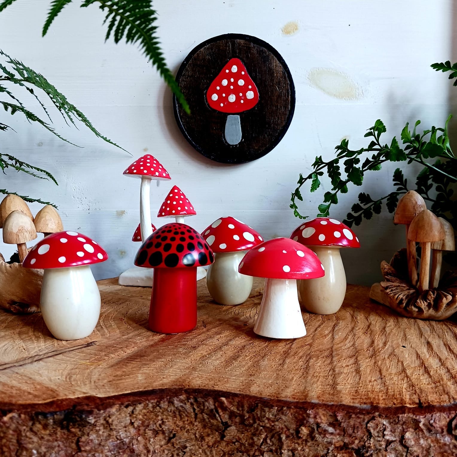 Hand carved Soapstone Mushroom