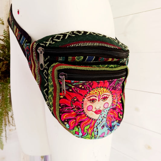 Sun Bum Bag/Hip bag Festival Bum bag | 3 zipped Compartments