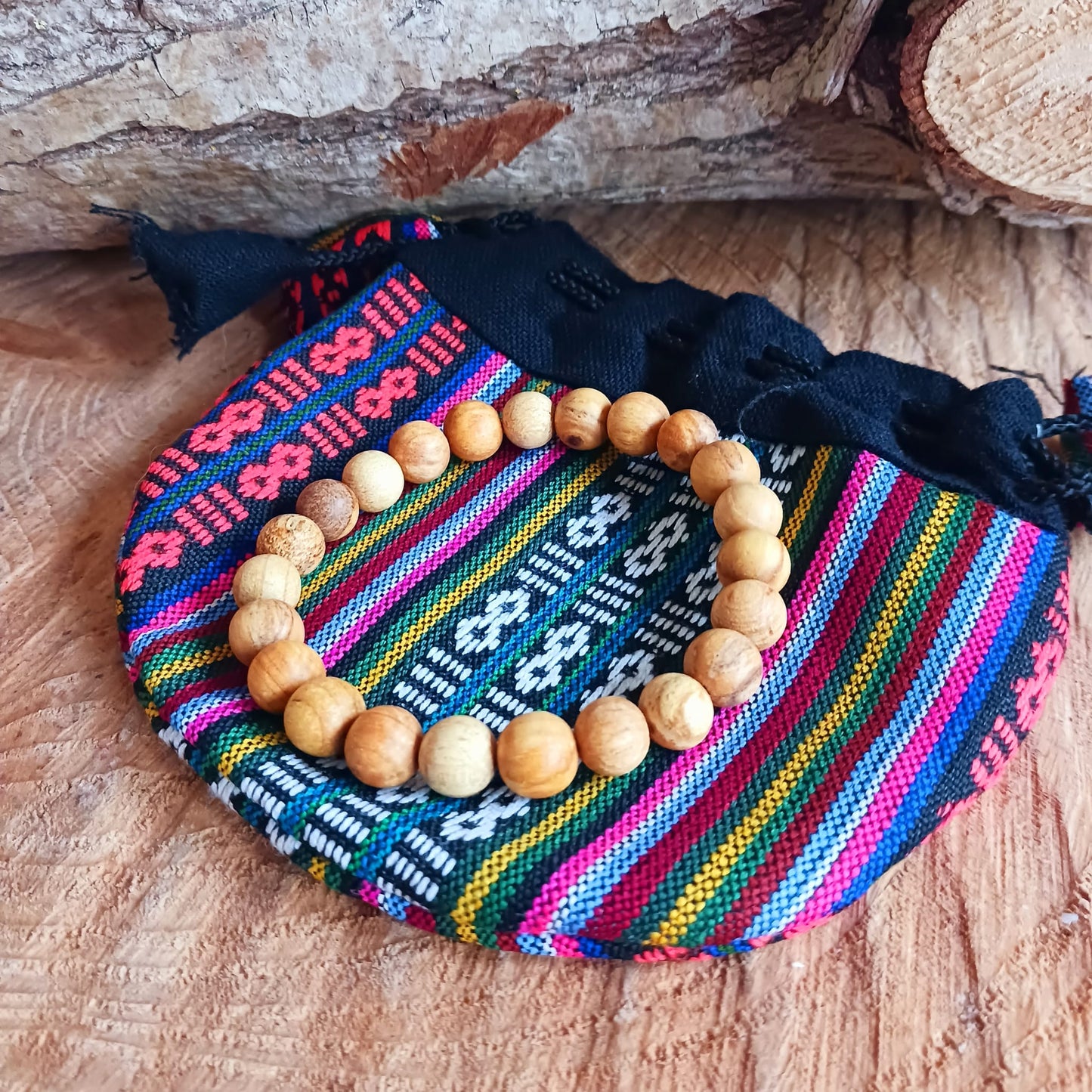 Palo Santo Wooden Bead Bracelet