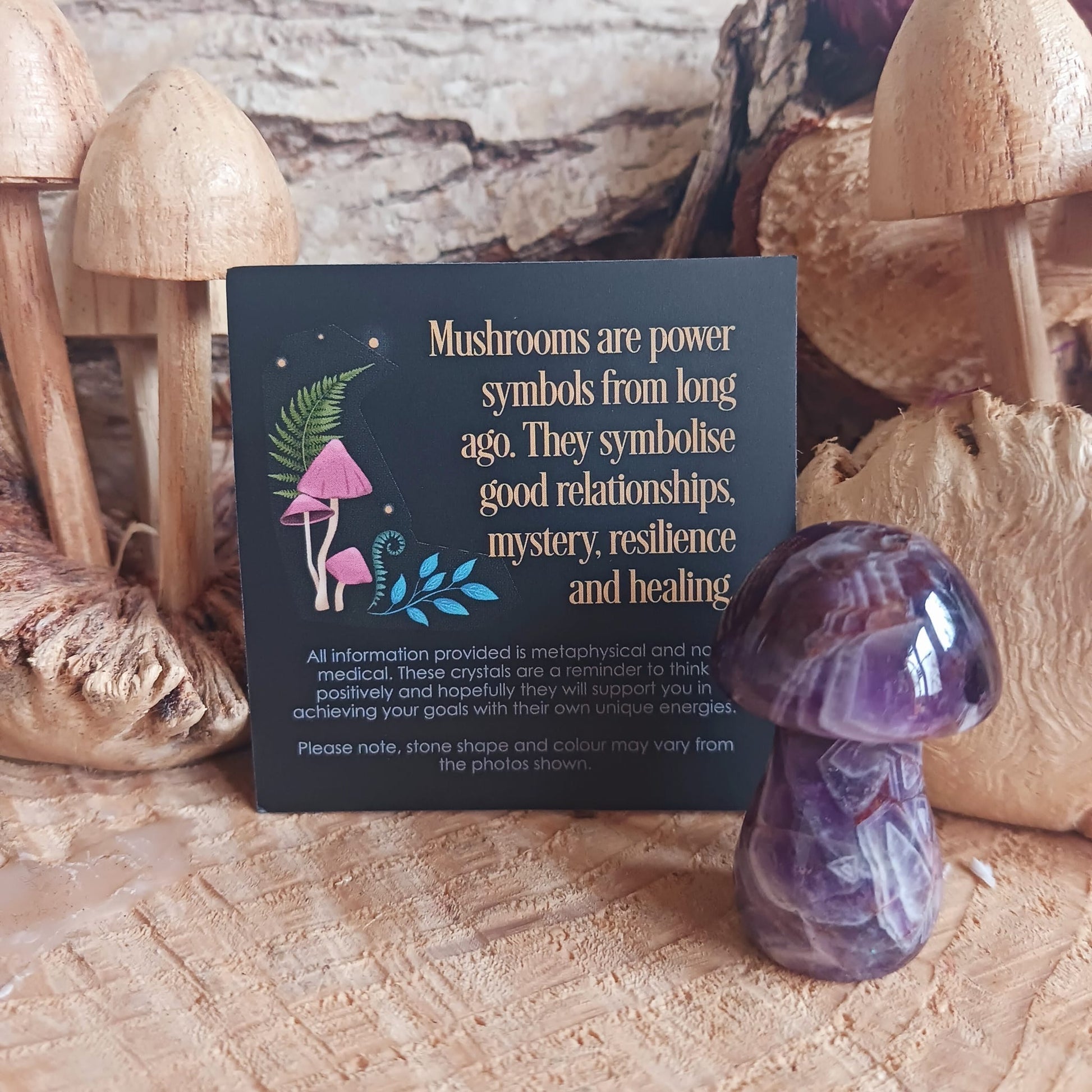 Magical Amethyst Crystal Mushroom