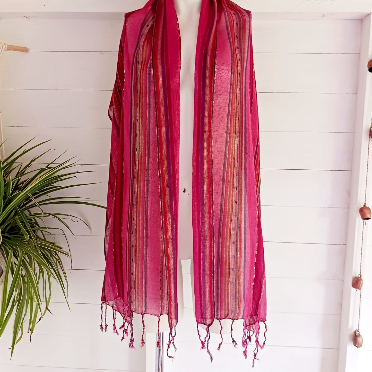 Indian Boho Scarves | Dark Pink