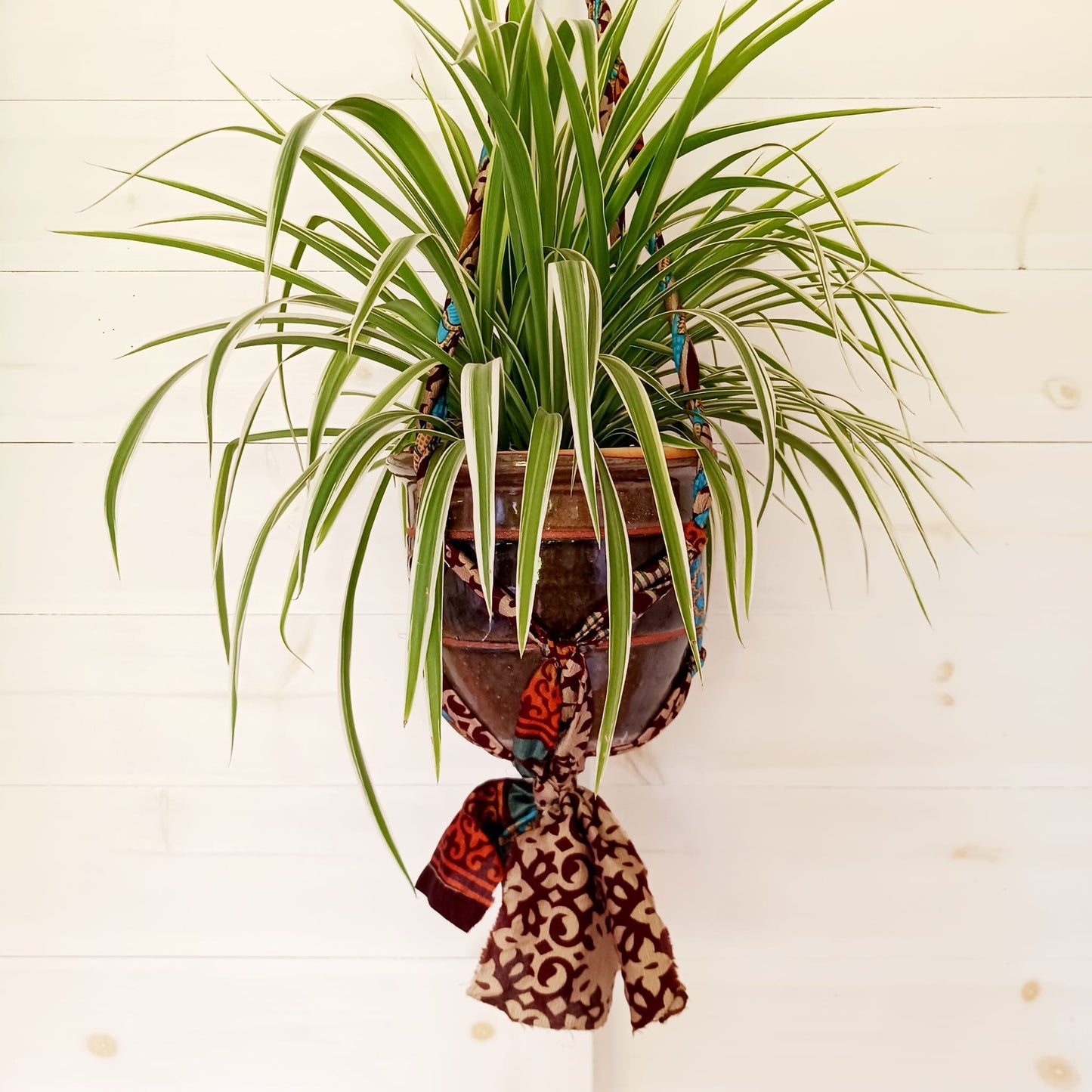 Recycled Sari Plant Hangers (Large)