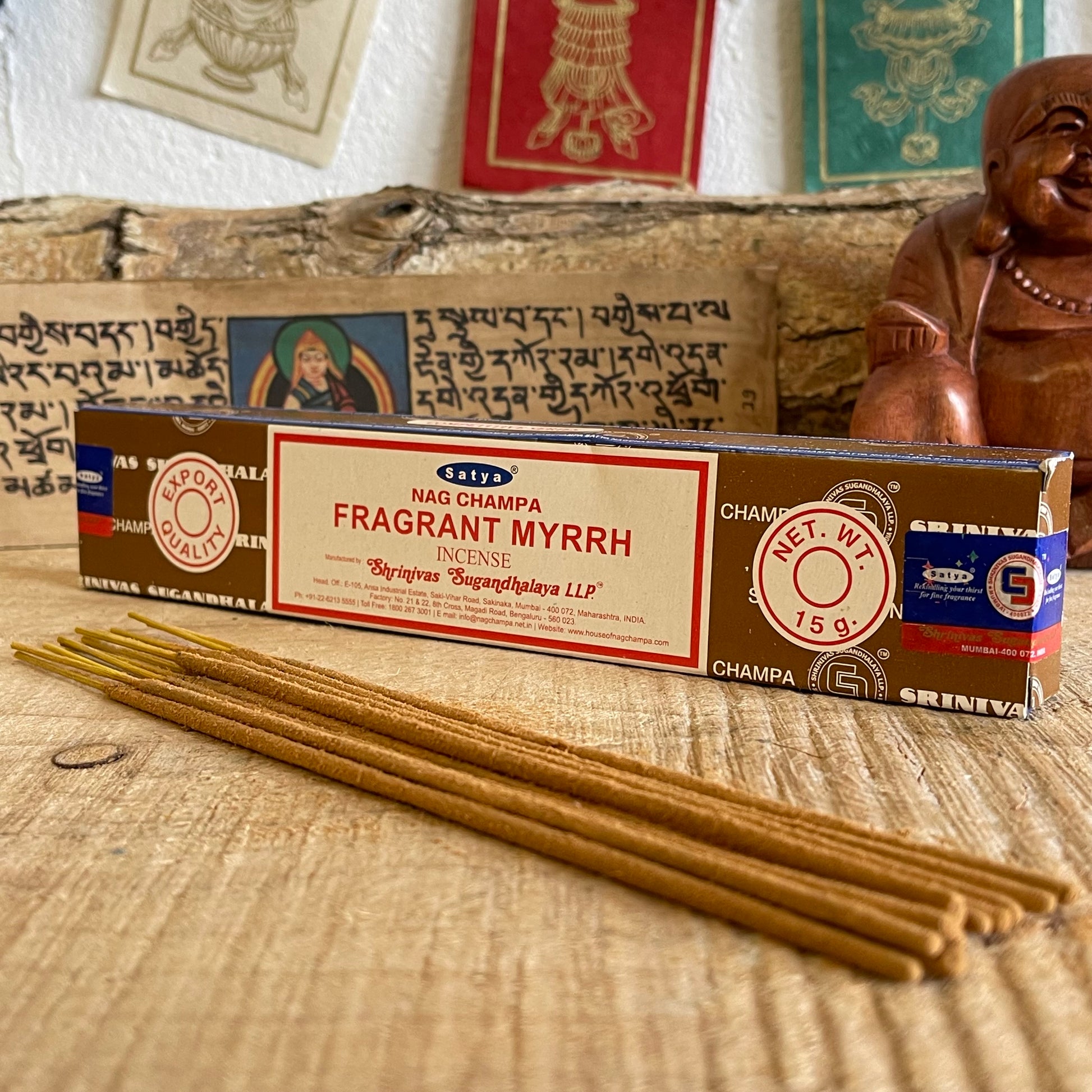 Satya Fragrant Myrrh Incense Sticks by Satya