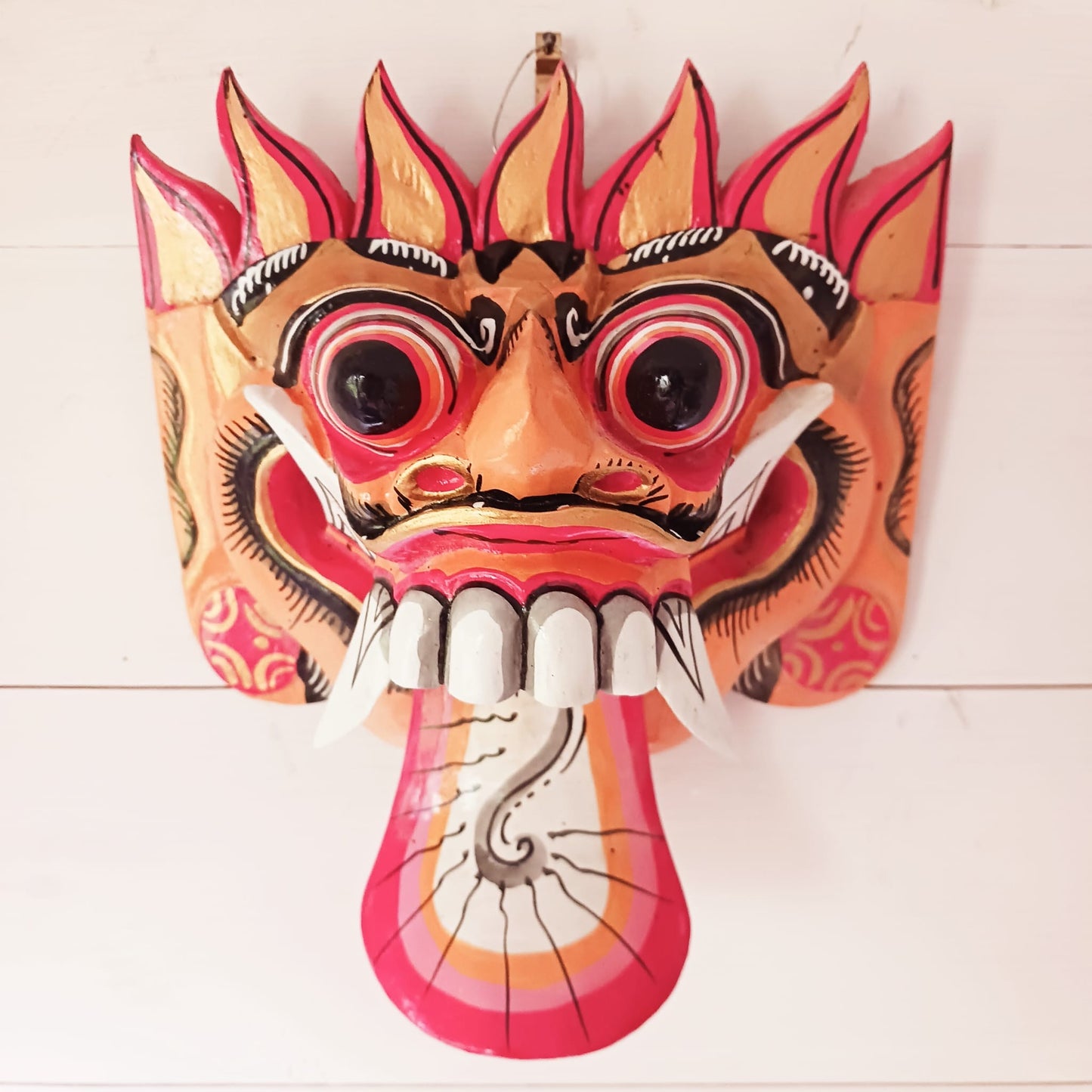 Handcarved Balinese Rangda Barong Dance Mask