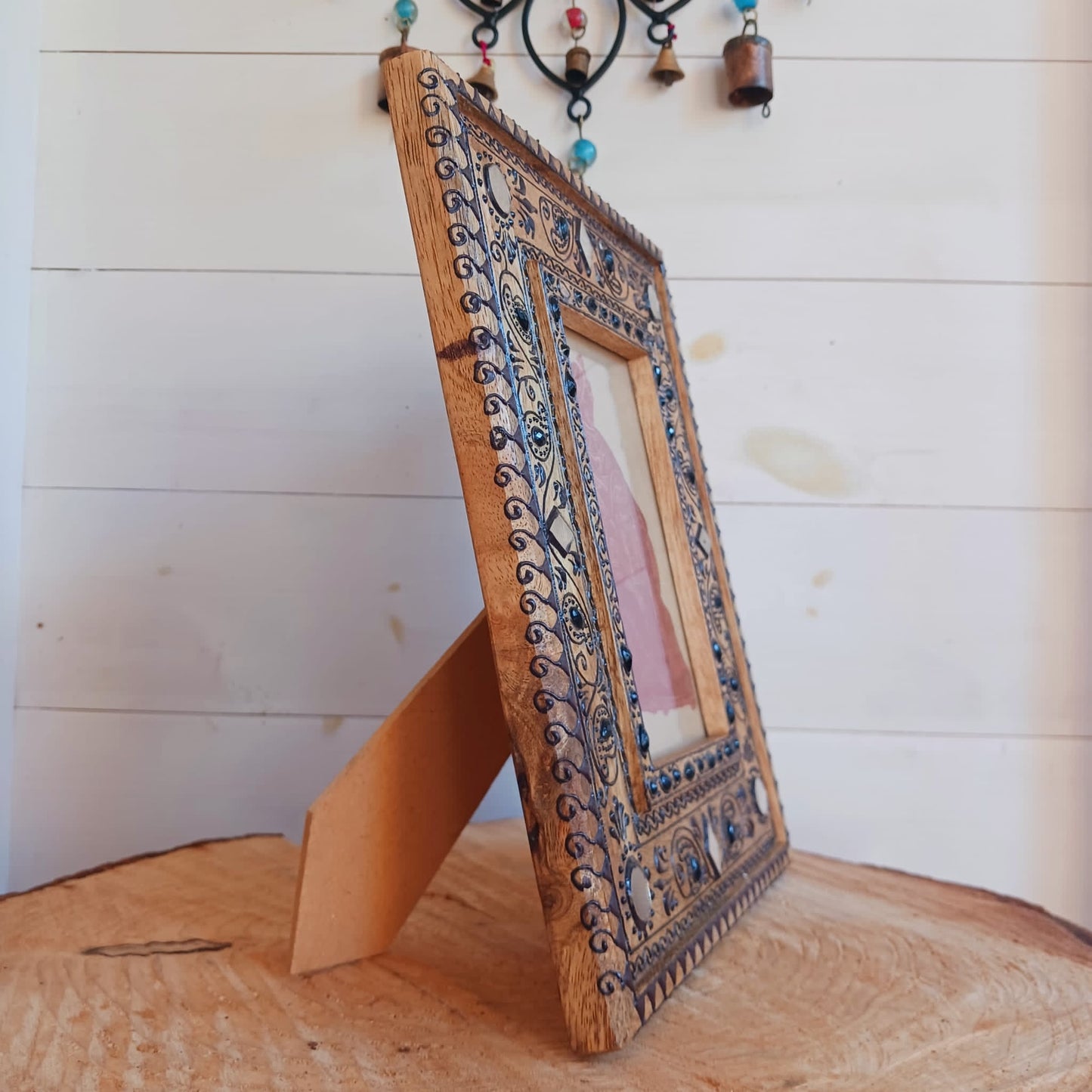 Traditional Hand Painted Indian Photo Frame