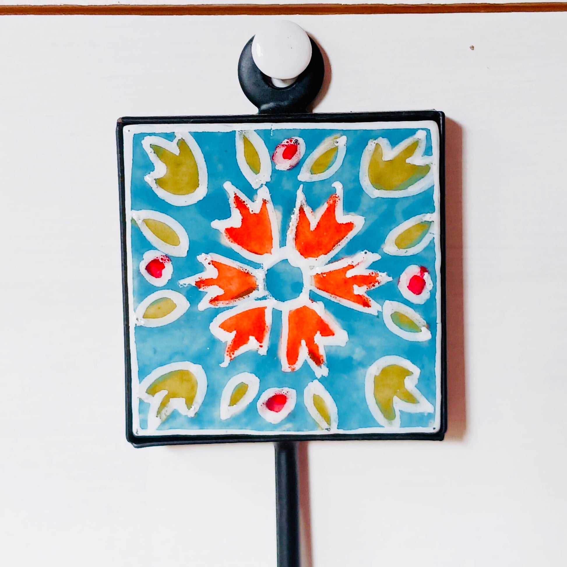 Shyla Hand Painted Tile Ceramic Hooks