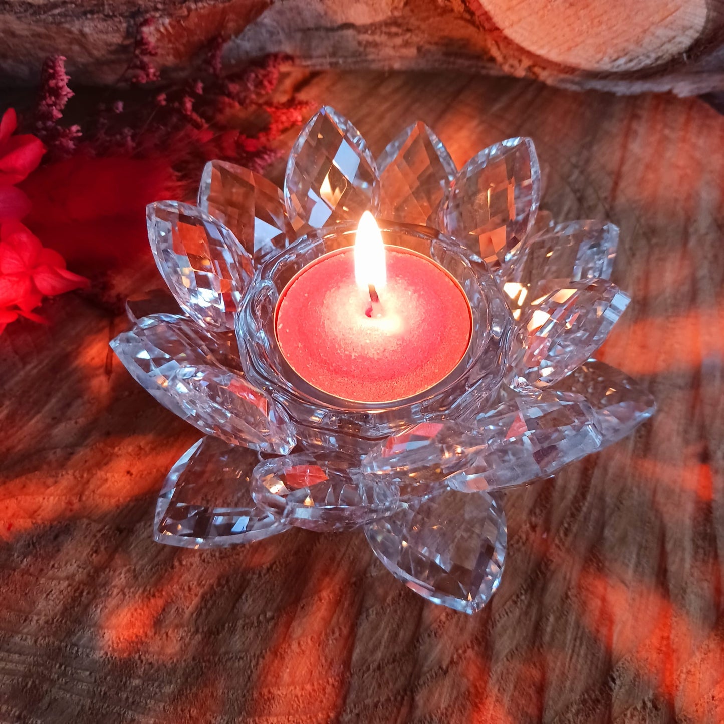 Lotus Candle Holder | Crystal