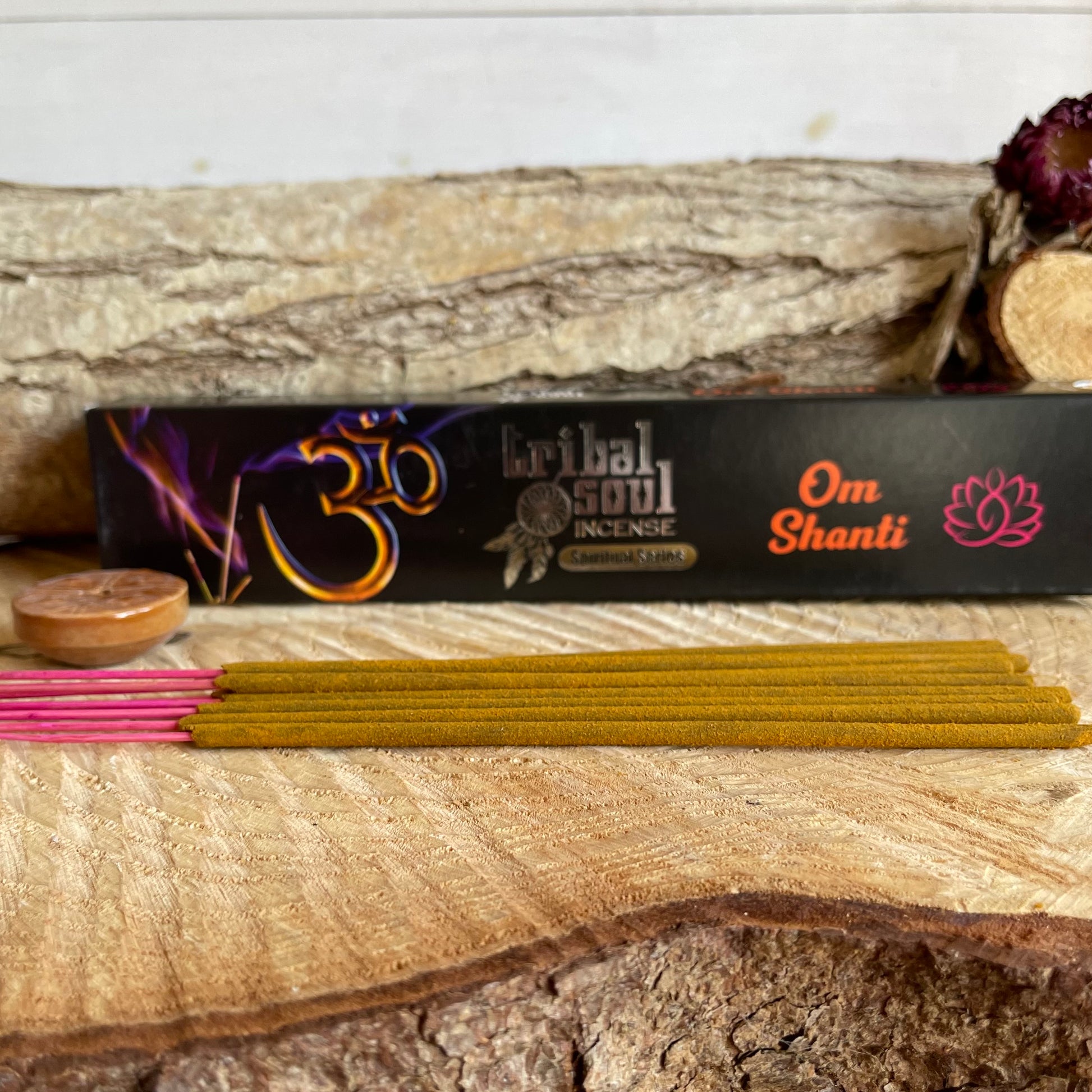 Tribal Soul Spiritual Incense Sticks and Ceramic Holder - Ohm Shanti