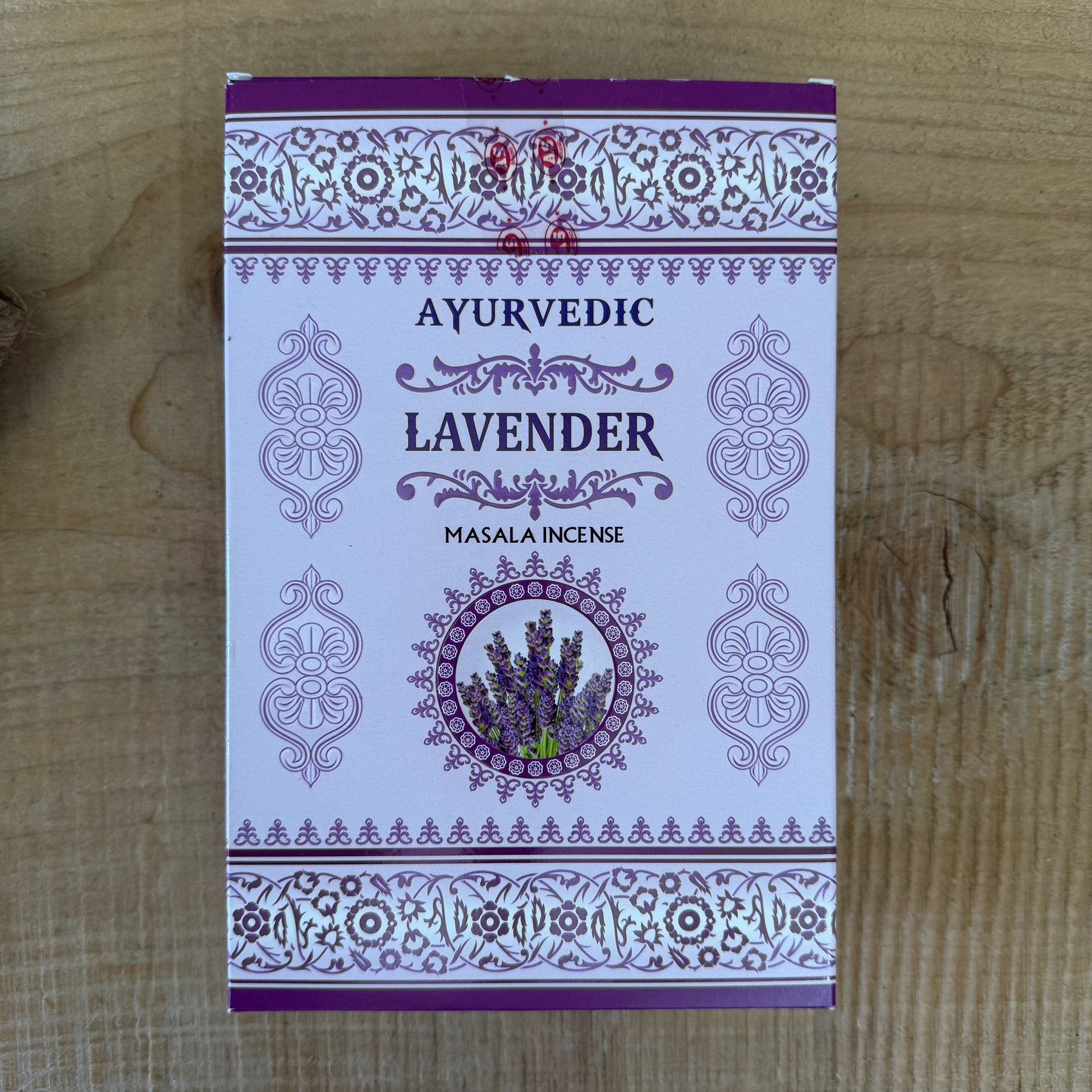Ayurvedic Masala Lavender Incense Sticks are a soothing, aromatic blend crafted to calm the mind and restore emotional balance. Made using traditional masala methods, this incense combines essential oils with natural resins, herbs, petals, and honey to create a soft, pure lavender fragrance that gently fills your space.