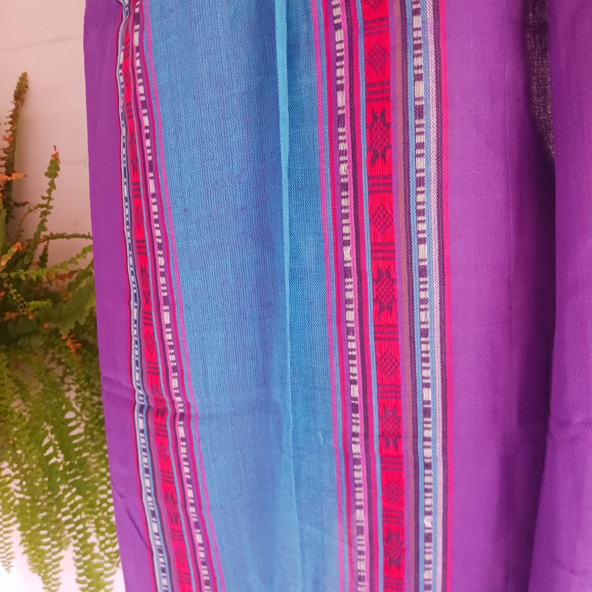 Indian Varanasi Scarves | Blue & Purple