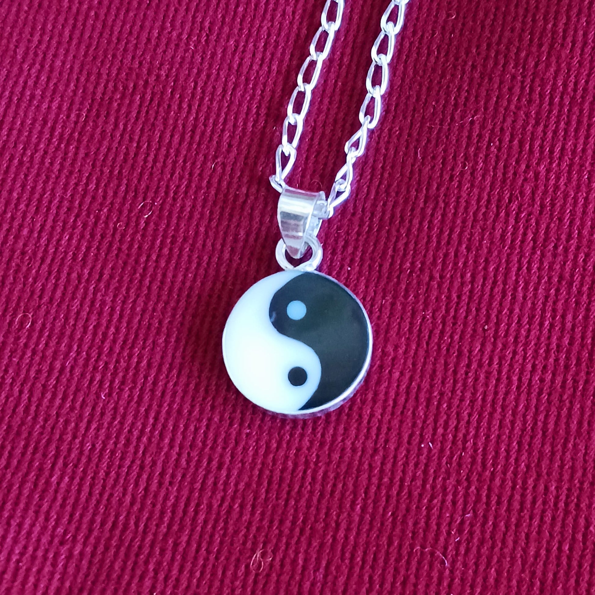 Yin Yang Pendant Necklace | 925 Solid Silver chain