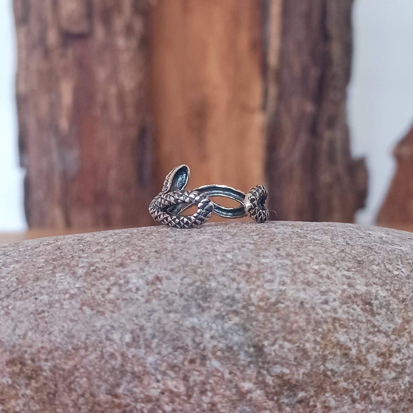 Snake Toe Ring | Solid Silver adjustable Toe Ring