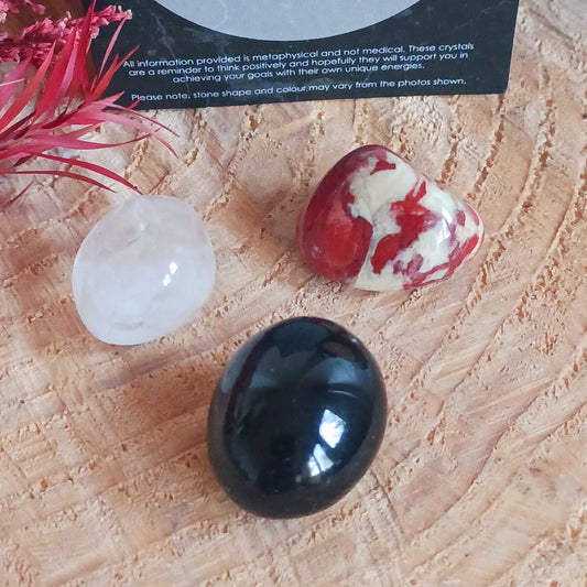 Protection and Grounding Healing Crystal Set