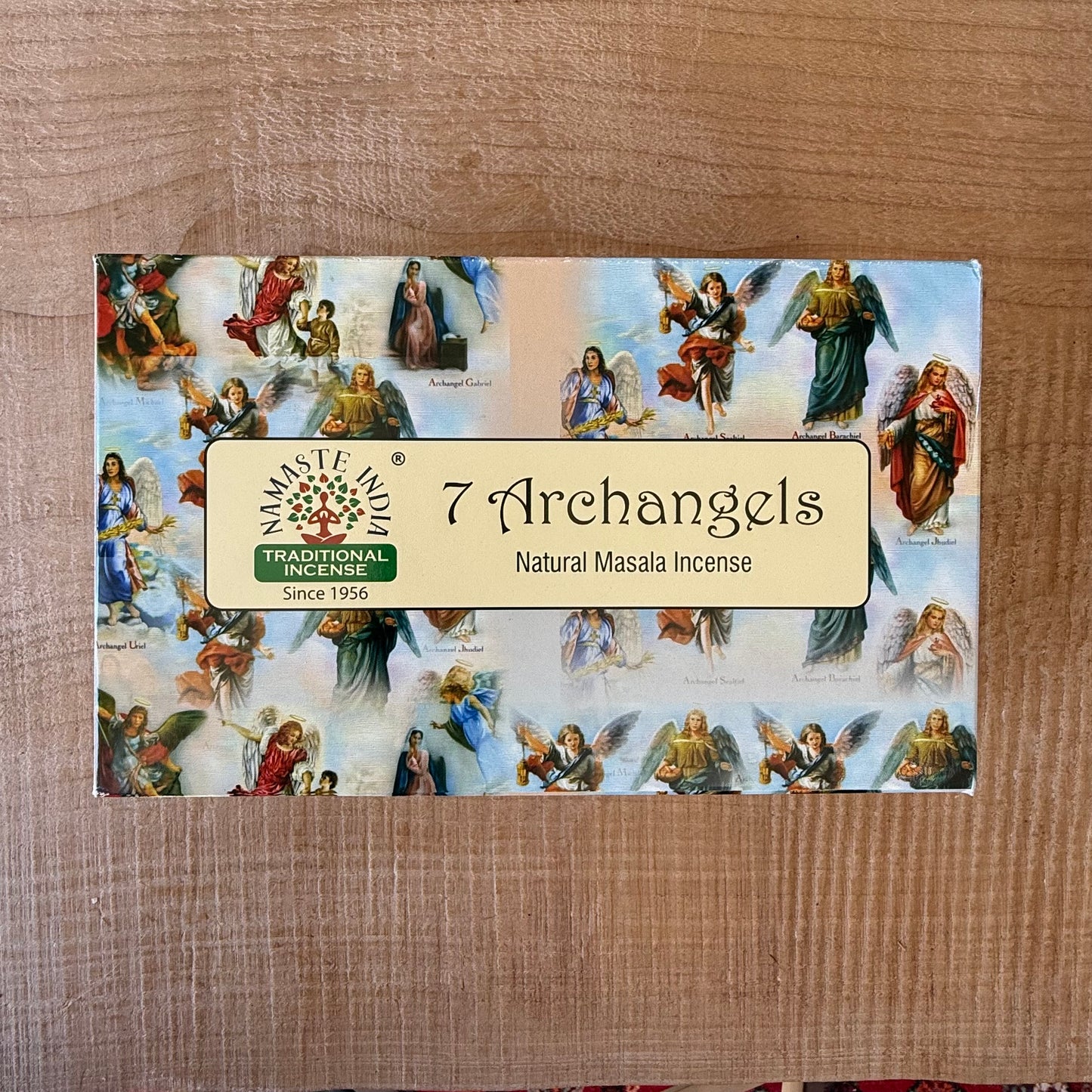 Namaste Mandala 7 Archangels incense with vetiver aroma. Ideal for protection, meditation, relaxation and spiritual rituals.