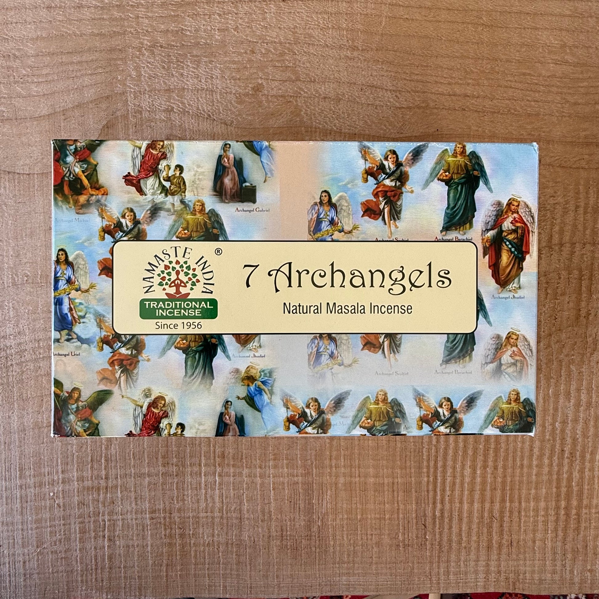 Namaste Mandala 7 Archangels incense with vetiver aroma. Ideal for protection, meditation, relaxation and spiritual rituals.
