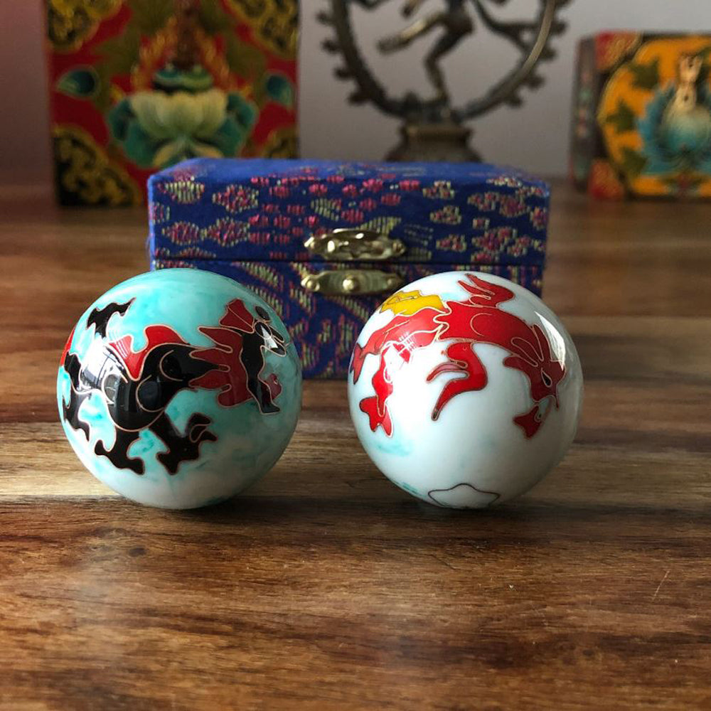 Health Balls Dragon & Phoenix 4 cm Baoding balls