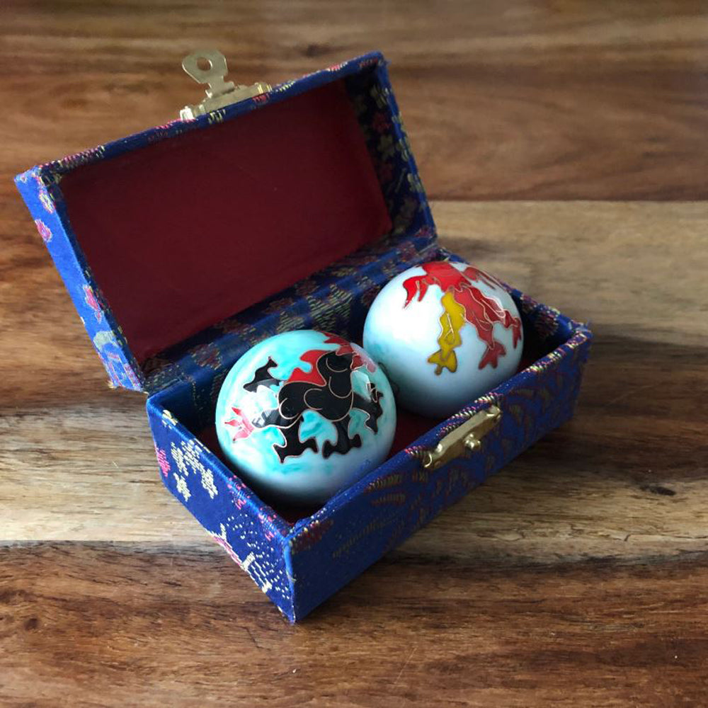 Health Balls Dragon & Phoenix 4 cm Baoding balls