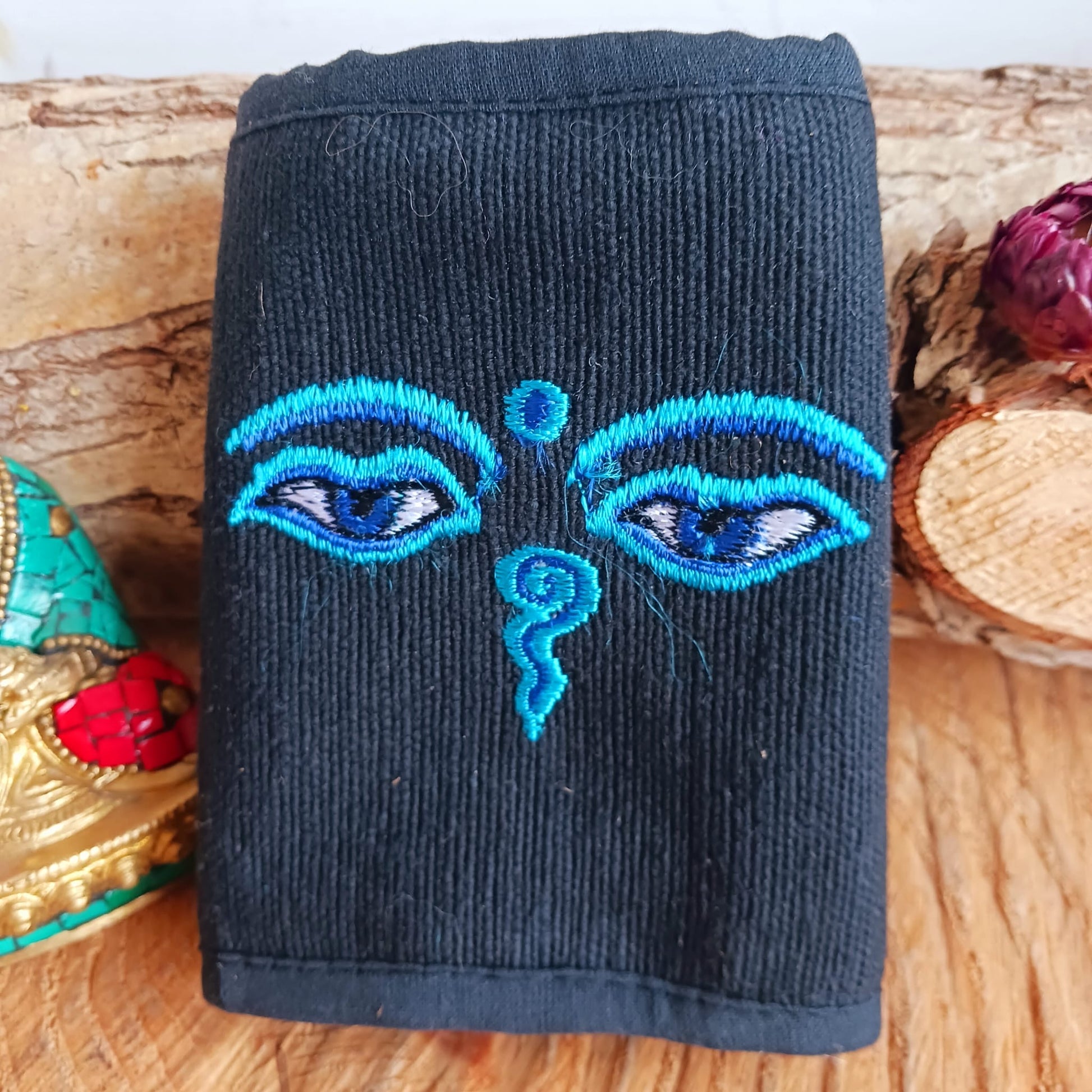 Embroidered Cotton Wallet | Wisdom Eyes