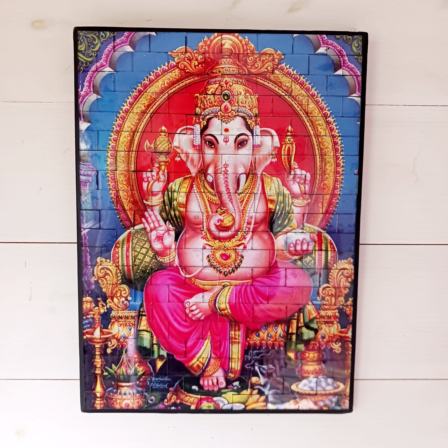 Mosaic Ganesh Wall Plaque