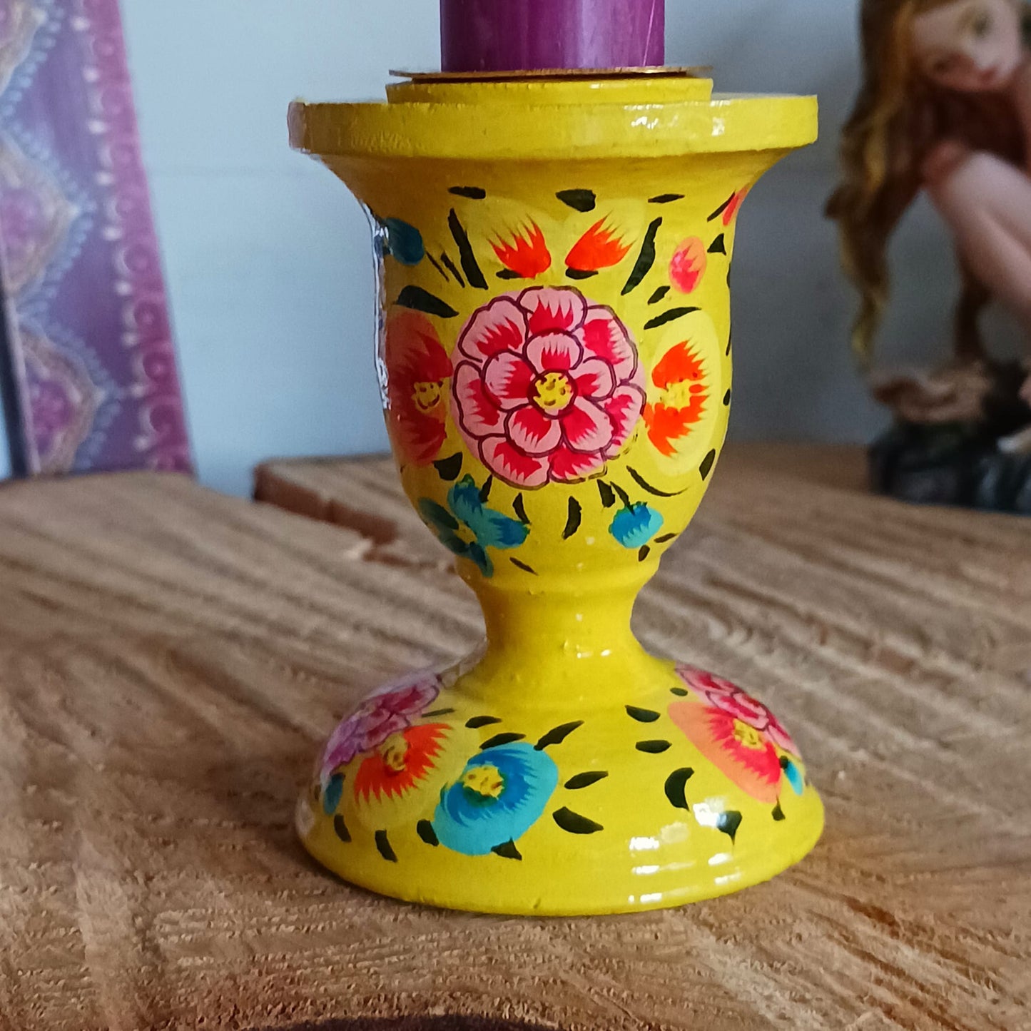 Hand Painted Kashmiri Candle Holders