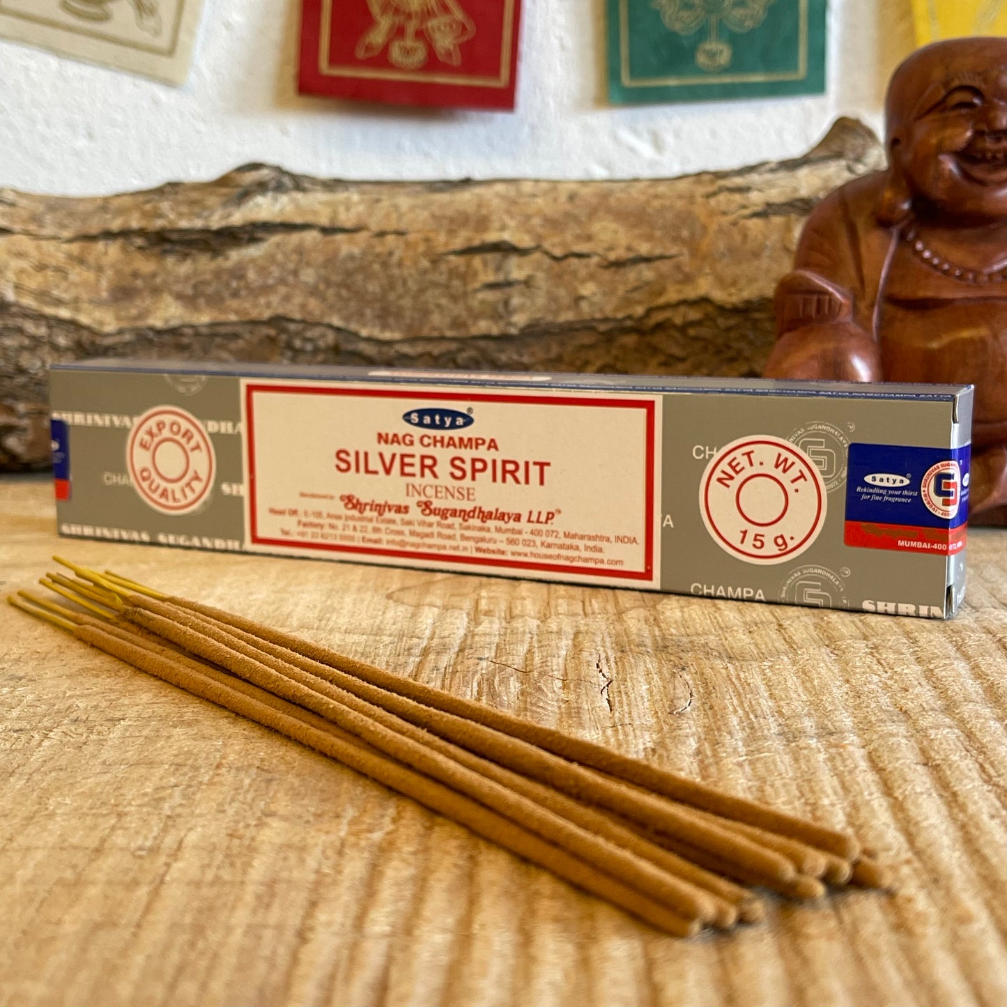 Silver Spirit Incense Sticks by Satya