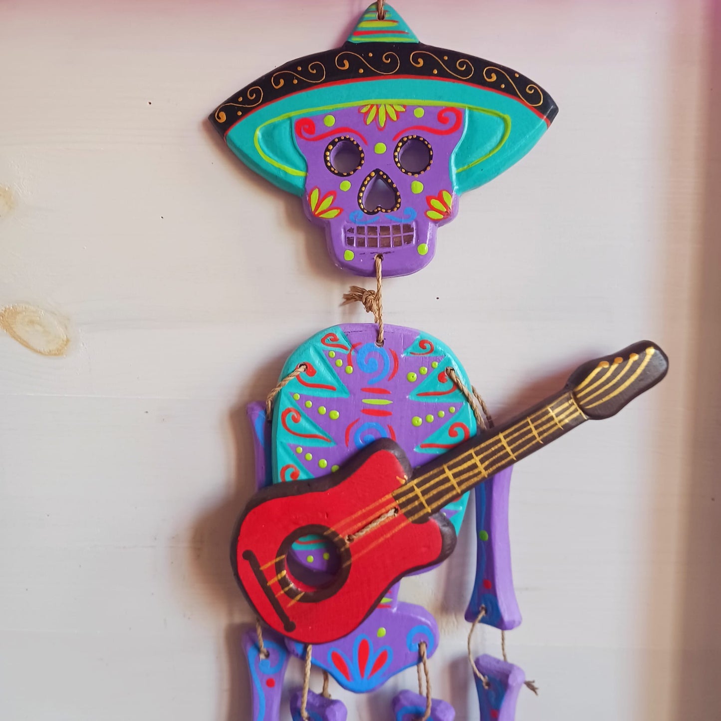 Mexican Candy Skull Mariachi | Wall Hanging