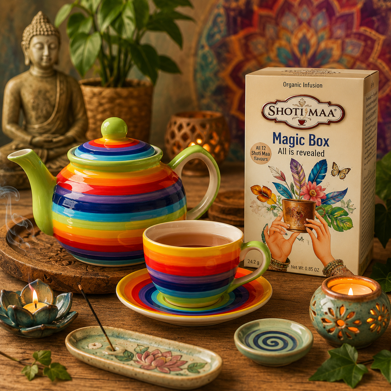 Shoti Maa Magic Box Organic Tea Collection – 12 Chakra & Element Teas