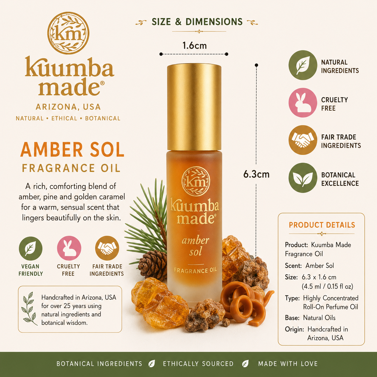 Kuumba Made Amber Sol Fragrance Oil – Natural Perfume