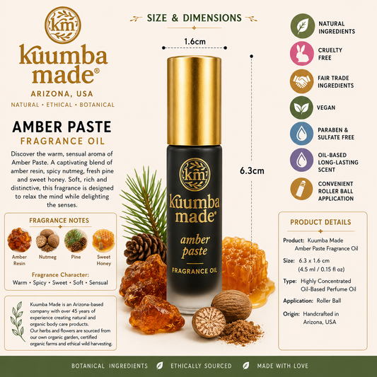 Kuumba Made Amber Paste Fragrance Oil | Warm Sacred Perfume