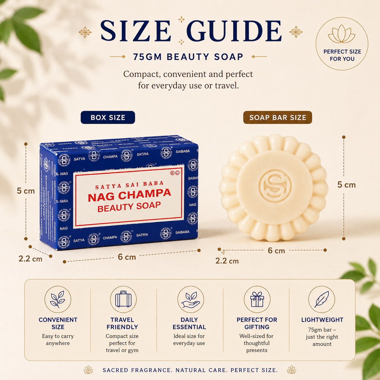 Satya Nag Champa Beauty Soap – Cruelty-Free Aromatic Skincare

Enjoy silky smooth skin with Satya Nag Champa Soap. Cruelty-free, richly aromatic, and gentle for daily use.