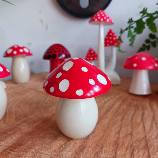 Hand carved Soapstone Mushroom