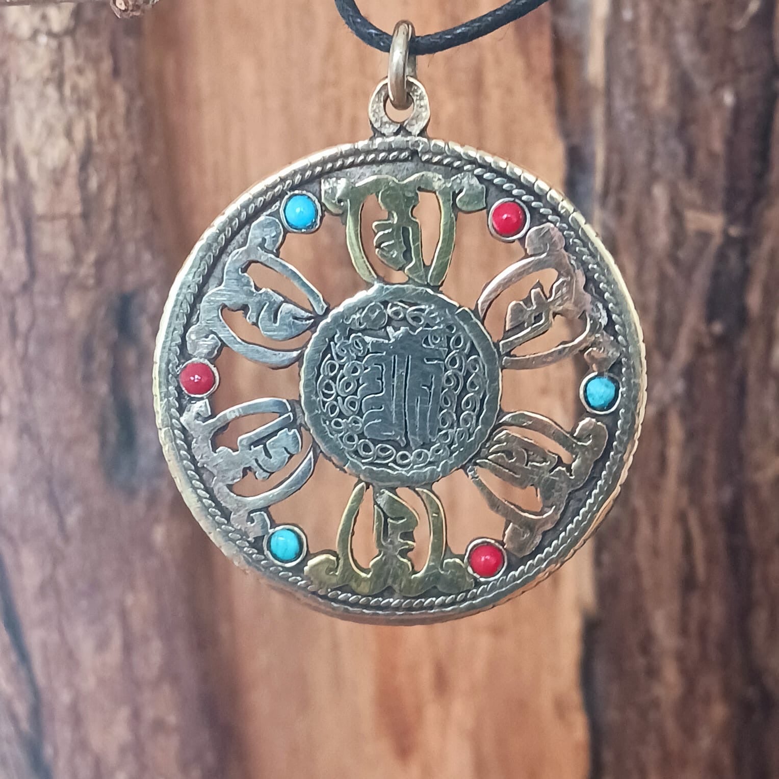 Tibetan Filigree Kalachakra Amulet